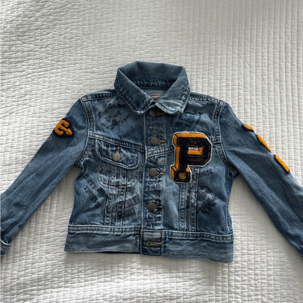 Ralph Lauren Kids Denim Jacket with Tiger patch